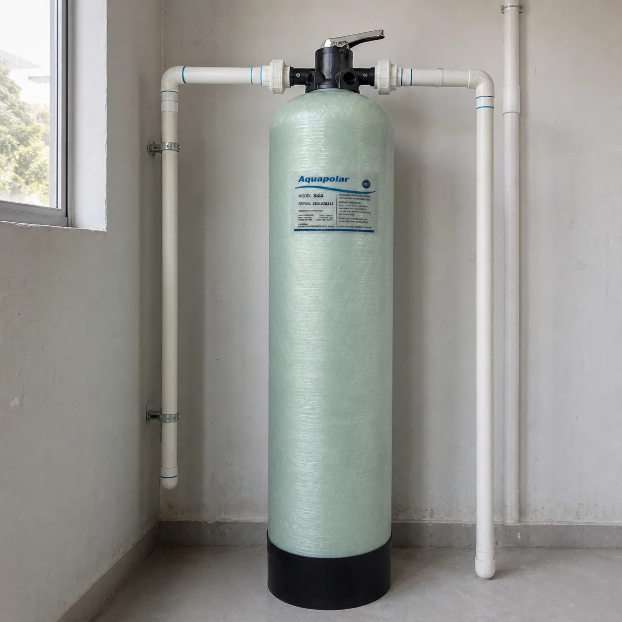 AQUAPOLAR FRP 844 dual-pipe installation scene 4
