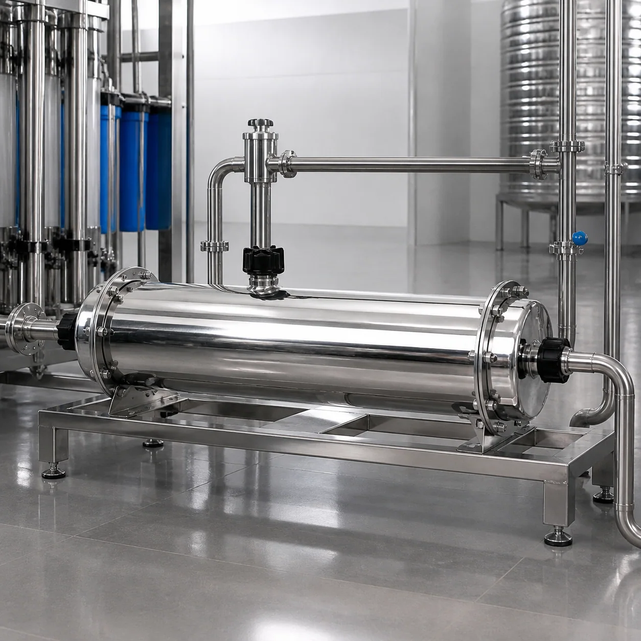 Stainless steel membrane housing scene 1