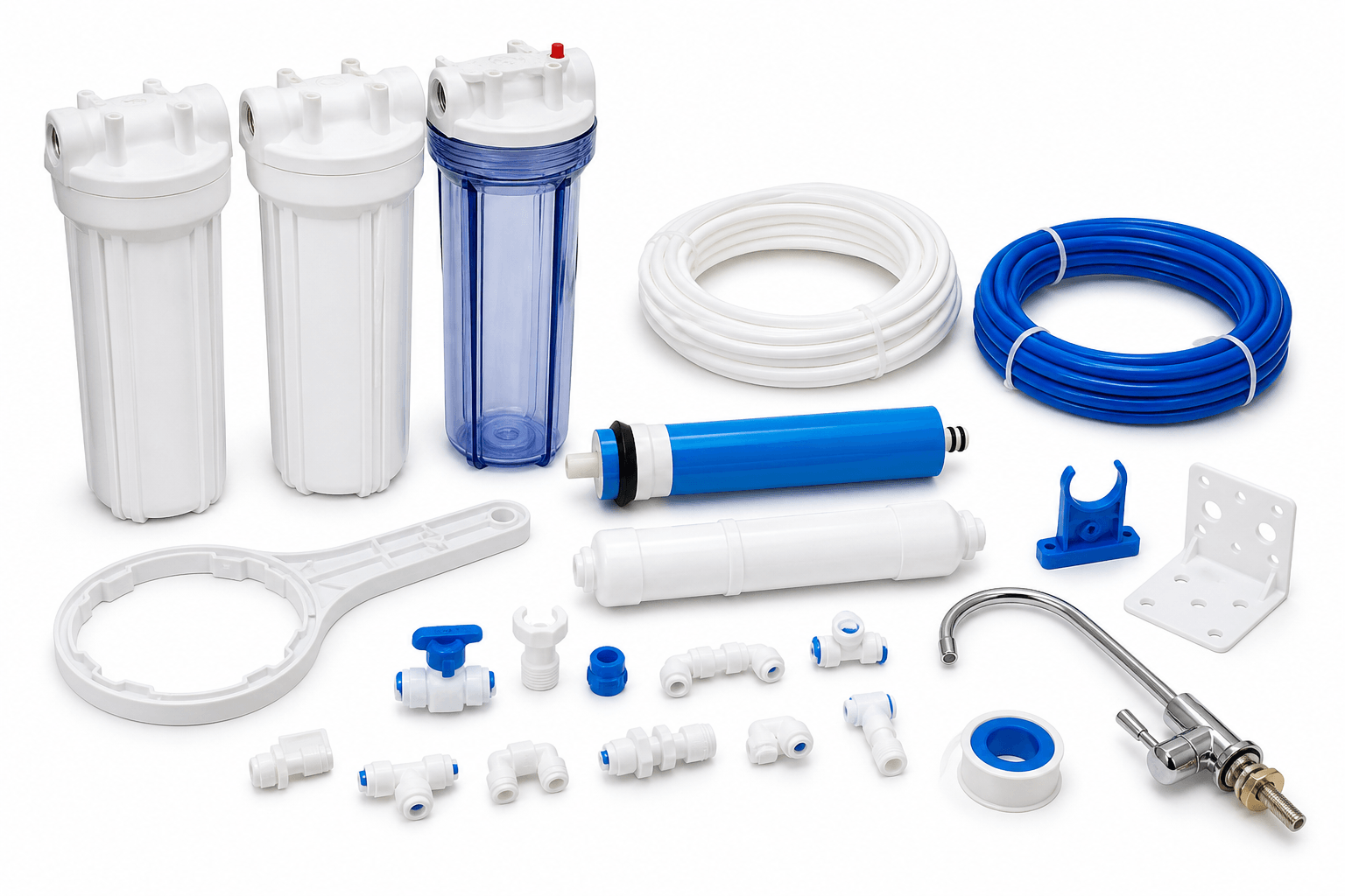RO fittings and accessories arranged for wholesale reorder