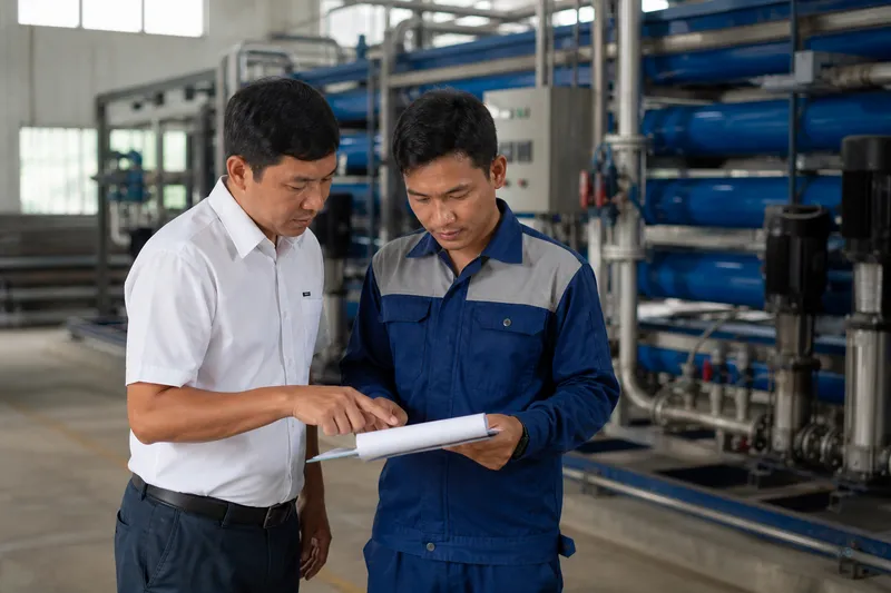 Engineering discussion of RO plant loads and generator priorities at a Yangon factory
