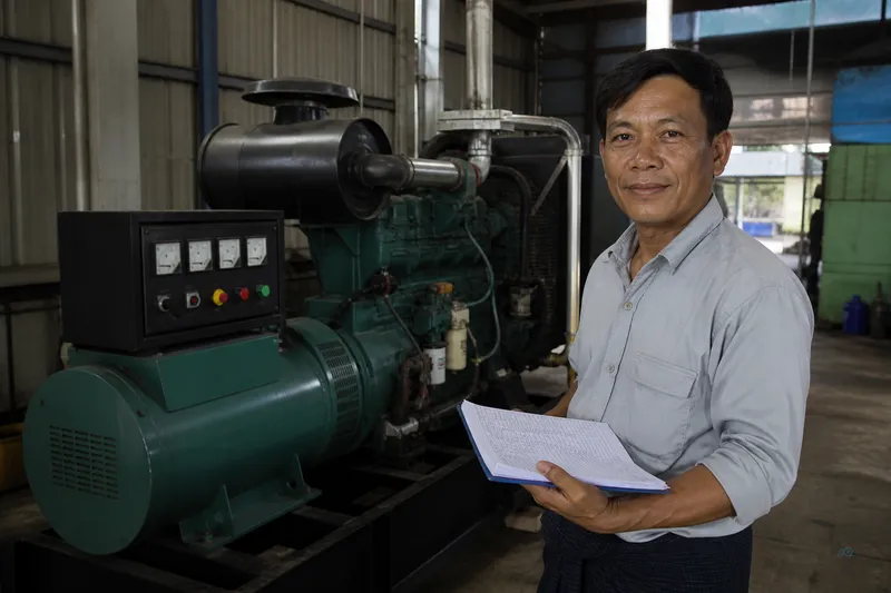 Plant owner ready with generator and process notes before equipment expansion