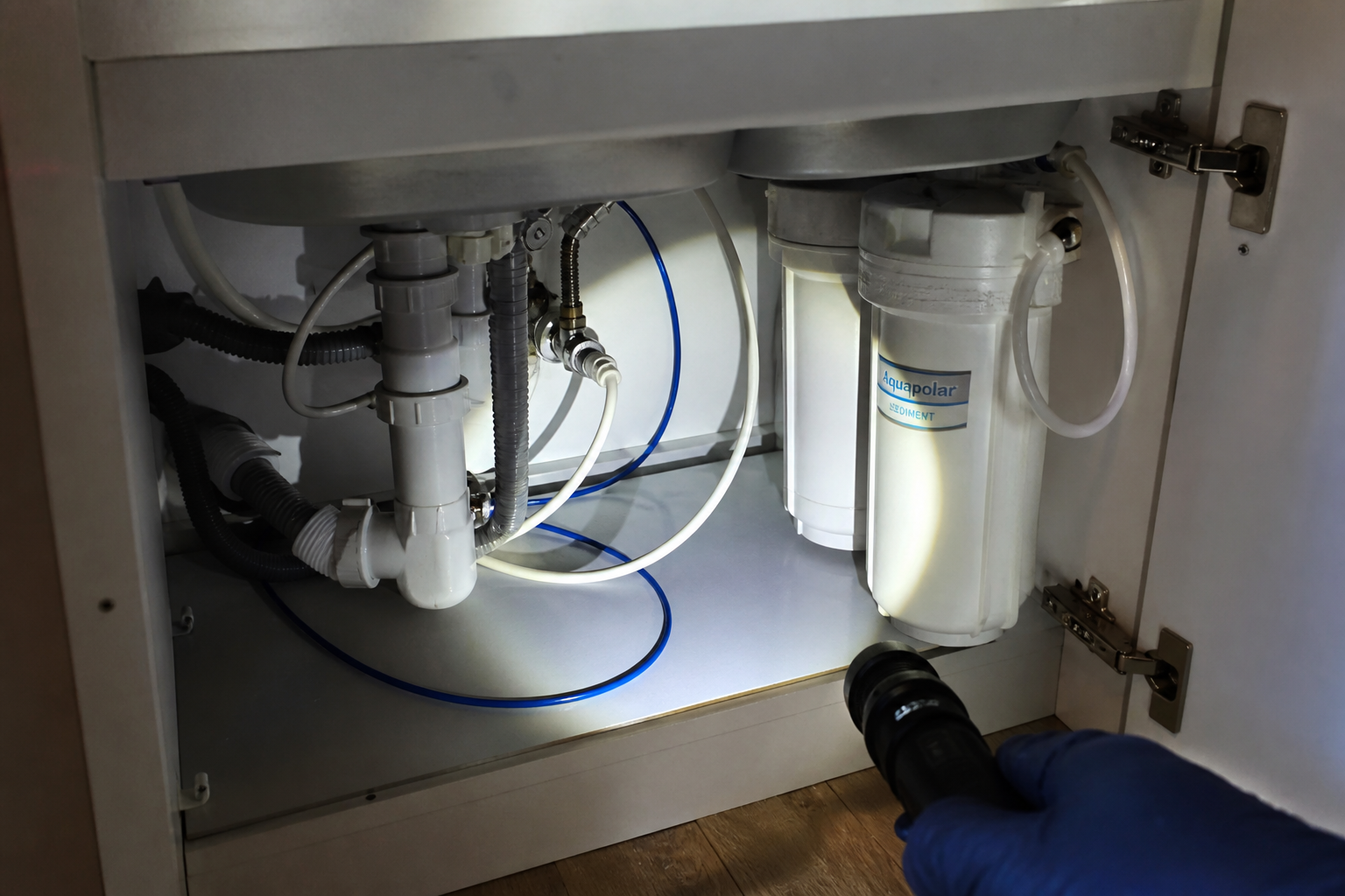 Home install space under cabinet