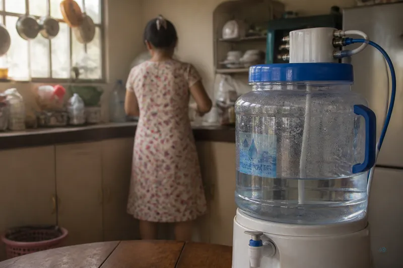 Hot-season hydration and kitchen load raising home RO peak demand in Myanmar