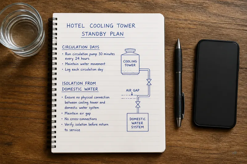 Hotel Viber brief — tower photo, occupancy season, standby mode, make-up source