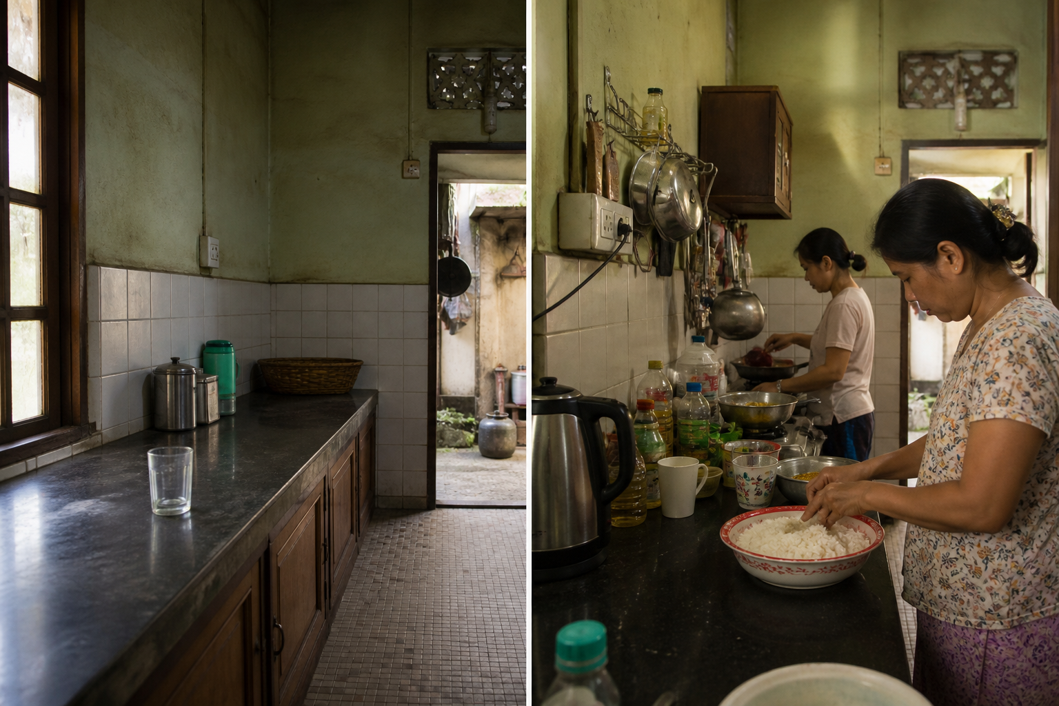 Quiet afternoon vs busy morning — same home, different demand