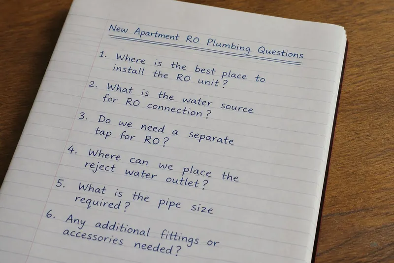 Questions to send before RO class talk in a new Yangon apartment kitchen