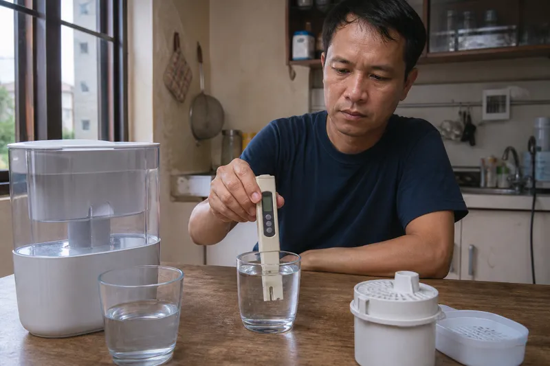 Handheld TDS meter reading beside peak-demand and install questions