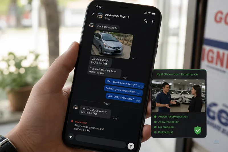 Facebook-only RO seller risk — convincing photo without support path