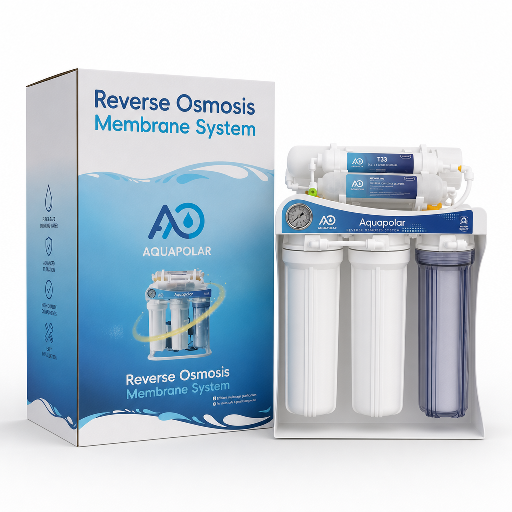 AQUAPOLAR RO Machine 400GPD with packaging